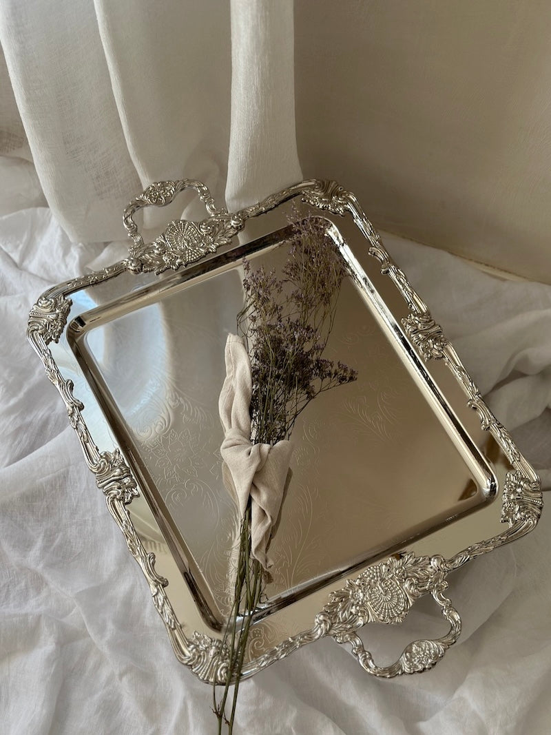 Positano Rectangular Tray With Elegant Handles