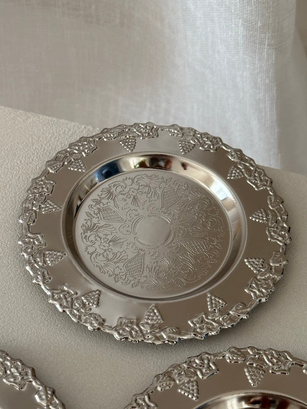 Mallorca Set of 6 Silver-Plated Meze Plates