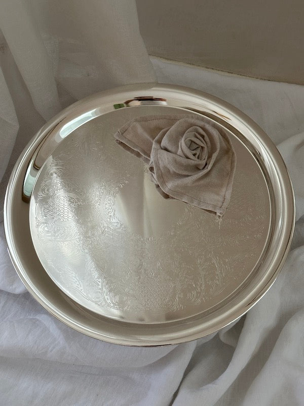 Chambéry Round Silver-Plated Tray