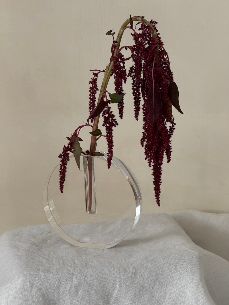 Besançon Low Round Glass Vase