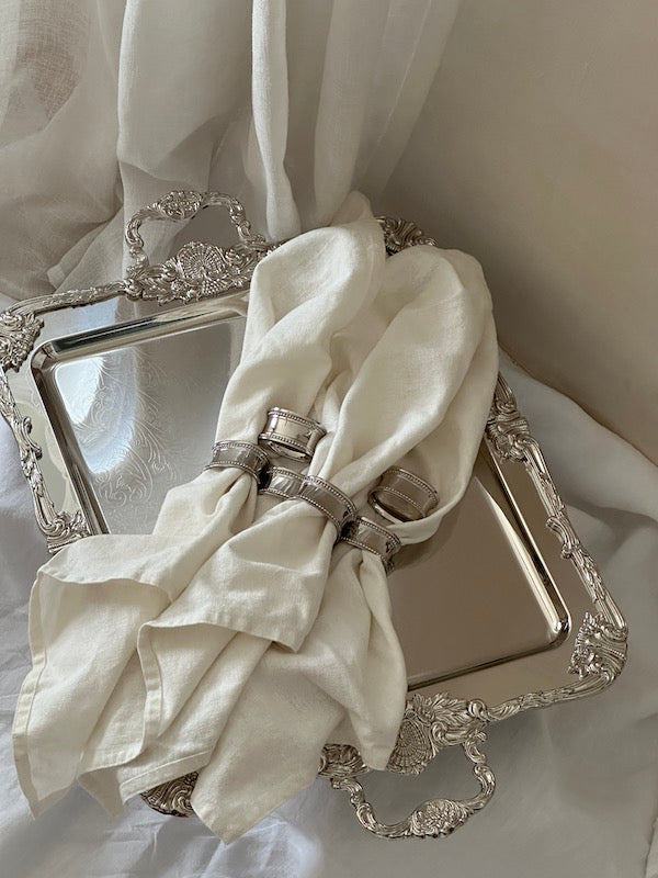 Marbella Set of 6 Oval Nickel-Plated Napkin Rings