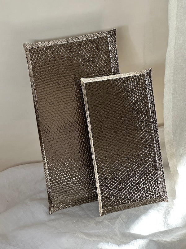 Small Rectangular Épernay Silver-Plated Tray