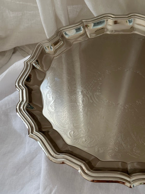 Metz Large Nickel-Plated Tray