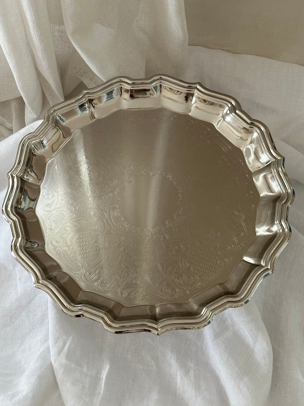 Metz Large Nickel-Plated Tray