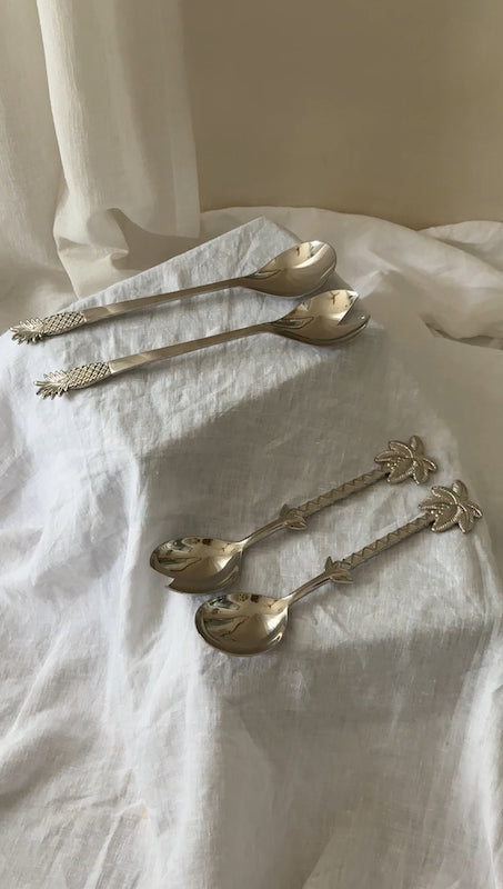 Fruitier Salad Serving Set – Nickel Plated