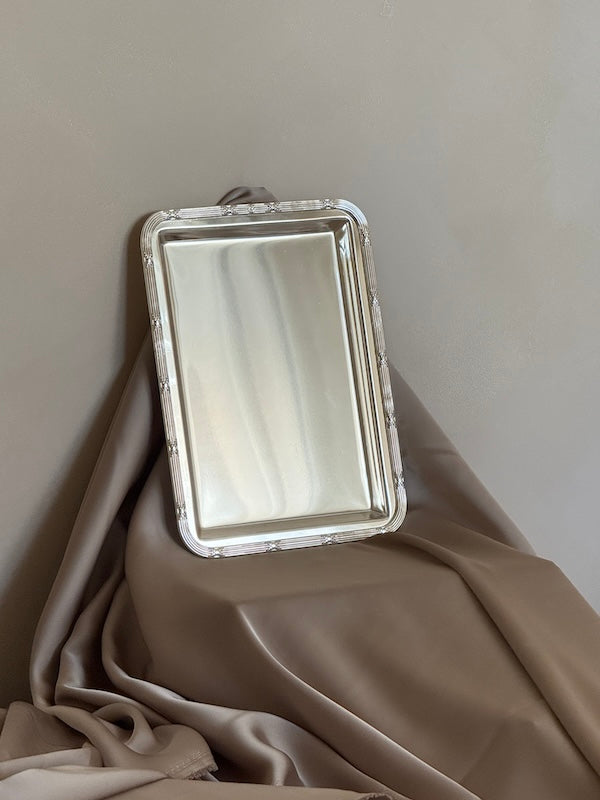 Small Rectangular Château Silver-Plated Tray