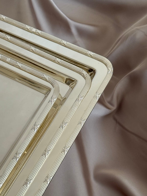Medium Rectangular Château Silver-Plated Tray