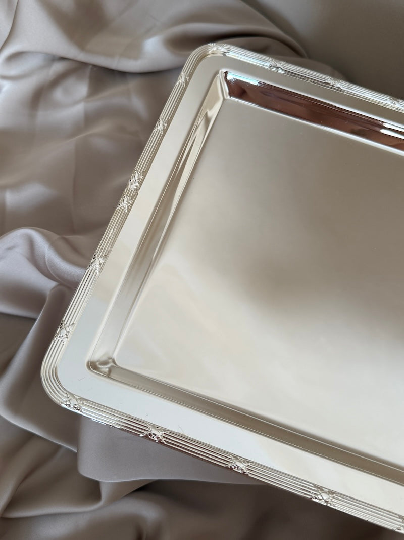 Large Rectangular Château Silver-Plated Tray