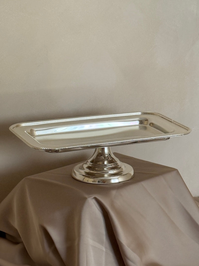 Rectangular Umbria Silver-Plated Stand Tray