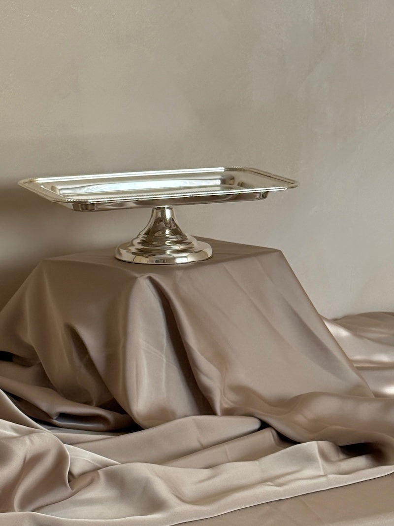 Rectangular Umbria Silver-Plated Stand Tray