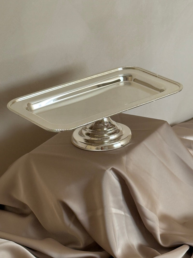 Rectangular Umbria Silver-Plated Stand Tray
