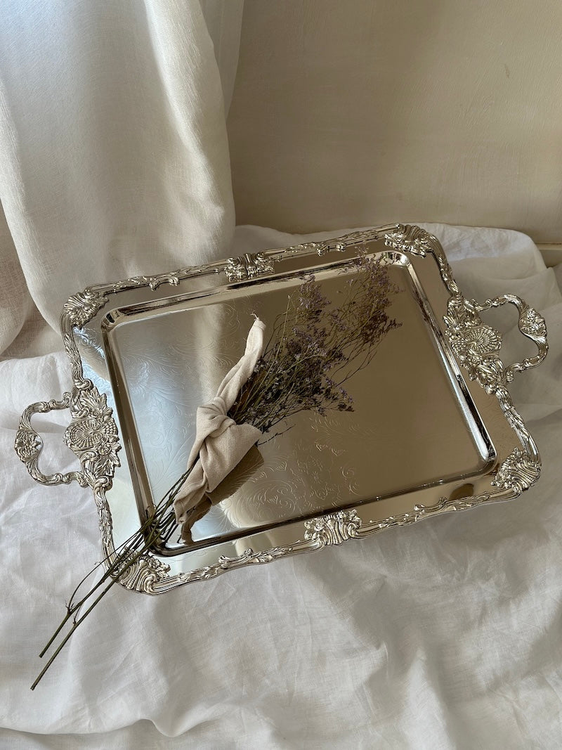 Positano Rectangular Tray With Elegant Handles