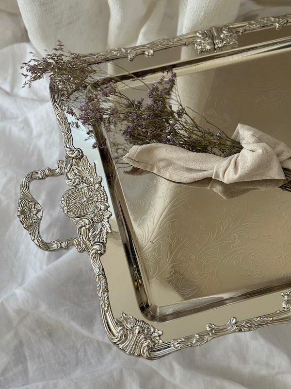 Positano Rectangular Tray With Elegant Handles