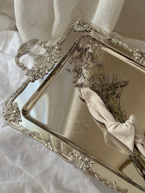 Positano Rectangular Tray With Elegant Handles