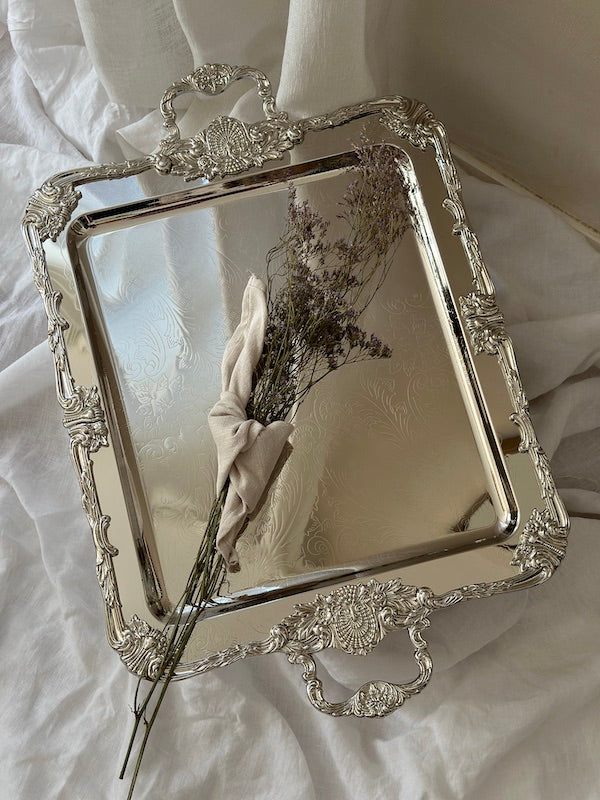 Positano Rectangular Tray With Elegant Handles