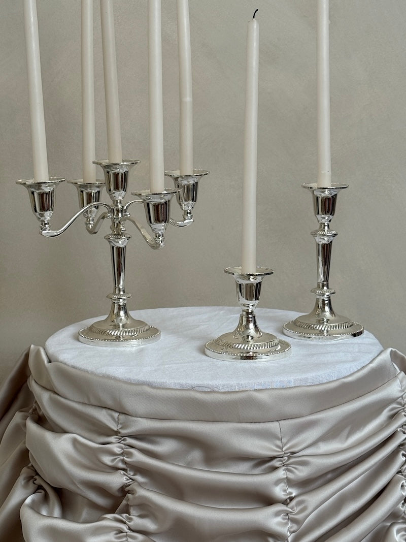 Umbria Small Five-Arm Silver-Plated Candelabra