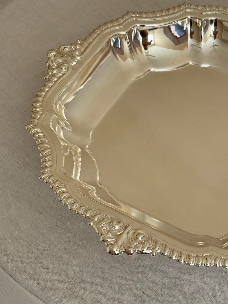 Colmar Large Round Serving Bowl – Silver Plated
