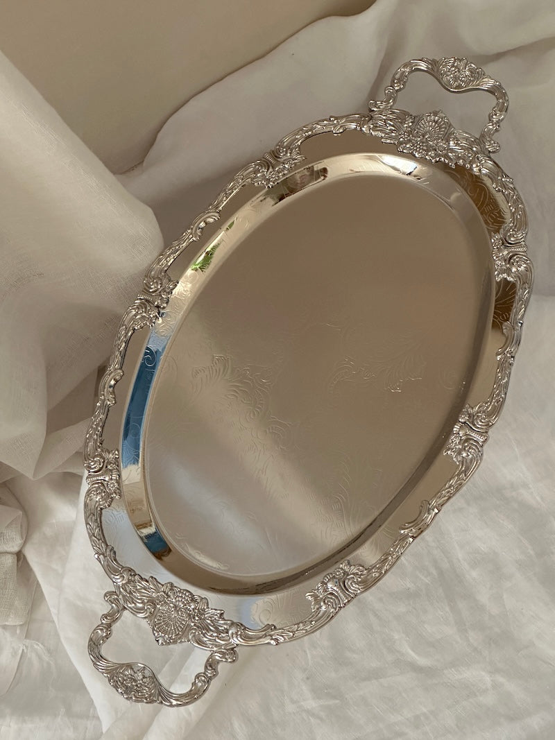 Positano Oval Tray With Elegant Handles
