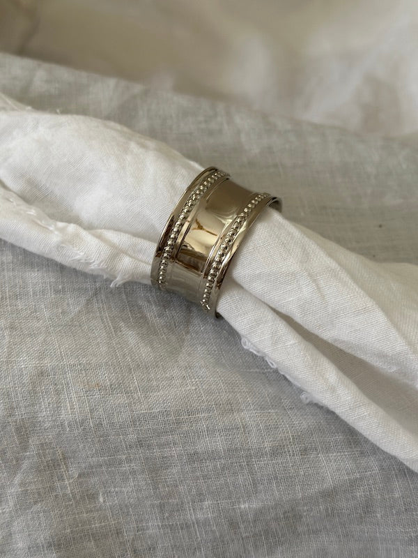 Marbella Set of 6 Oval Nickel-Plated Napkin Rings
