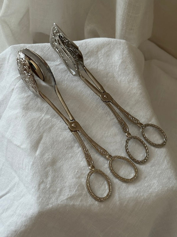 Boulangerie Silver-Plated Serving Tongs