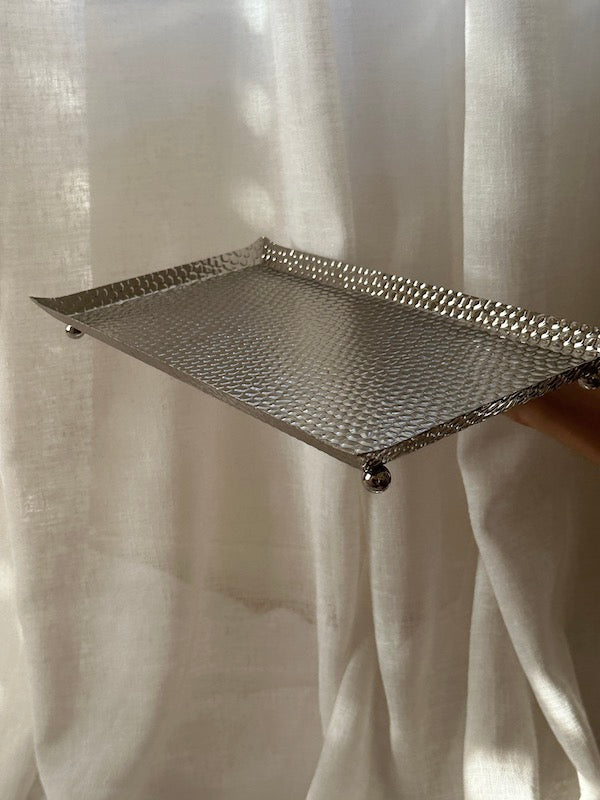Small Rectangular Épernay Silver-Plated Tray