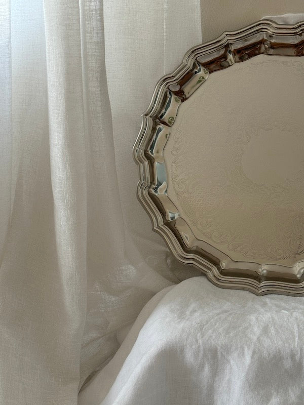 Metz Large Nickel-Plated Tray