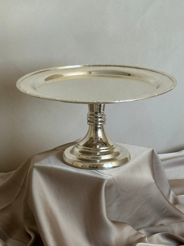 Round Château Silver-Plated Stand Tray